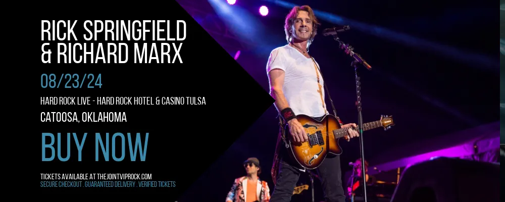 Rick Springfield & Richard Marx at The Theater at Virgin Hotels